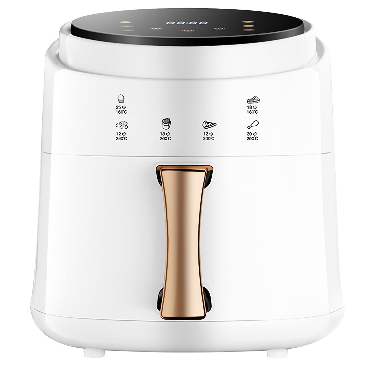 Air Fryer 8-in-1, Large 8-Quart Capacity, Touchscreen Display, Fast Turbo Modes, 90-450°C Evenly Results with Precise Temperature Control, 97% Less Oil, Nonstick & Dishwasher-Safe Basket