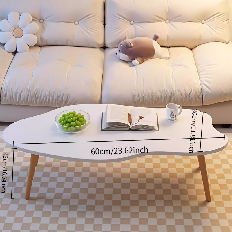 2pcs/1pc Modern Coffee Table Tea Table Small Table for Living Room Home Simple Modern Tea Table Small Apartment Cloud Coffee Table Balcony Table Shelf, Winter Living Room Storage Good
