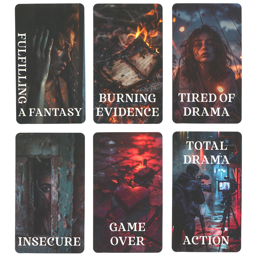 Hidden Futures Oracle Tarot Deck in Box English Version 56-cards Keywords Prophet Divination Taro Clarity Cards
