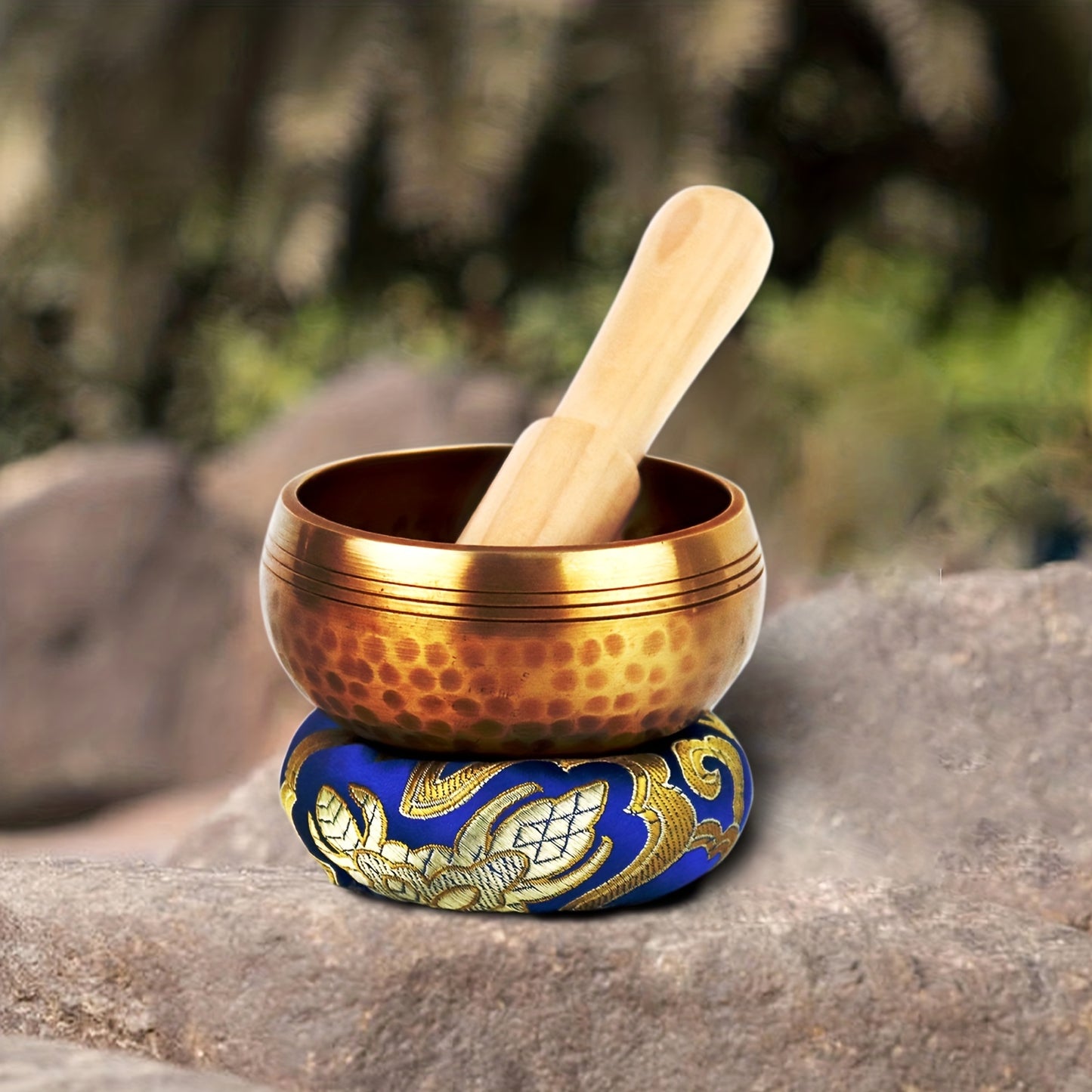 REGIS Tibetan Singing Bowl Set, Mindfulness, And Zen Decor Bowl Handcrafted In Nepal For Healing And Mindfulness