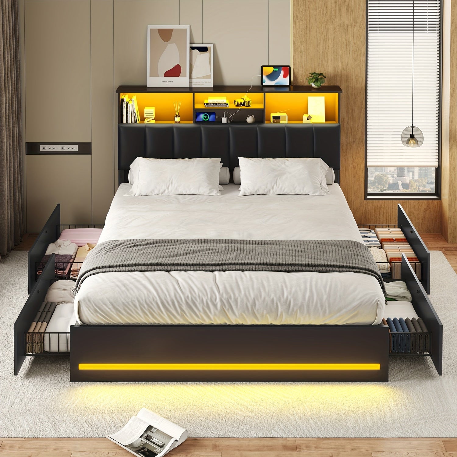 Chic and Modern assorted Luxury styled Bed frames ( Twin, King, queen & Full  designedbeds)