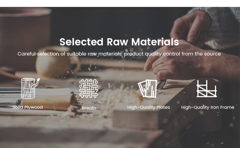 Queen & Full Size Bed Frame with Upholstered Headboard - Wood & Metal Slat Support, No Box Spring Needed, Easy Assembly, Quiet Mattress Foundation by Guyii Commercial, GUYII