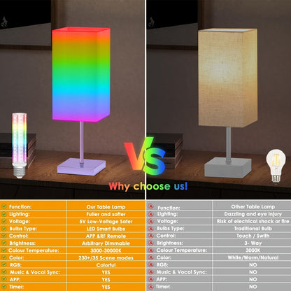 Smart Rainbow Bedside Table Lam