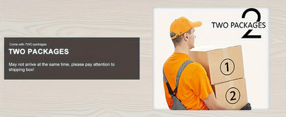 OFIKA 58 Inches Fireplace TV Stand for TVs up to 65 Inches Console with 18'' Electric Fireplace & Remote, Wooden Modern Entertainment Center for Living Room with LED Light Glass Shelves