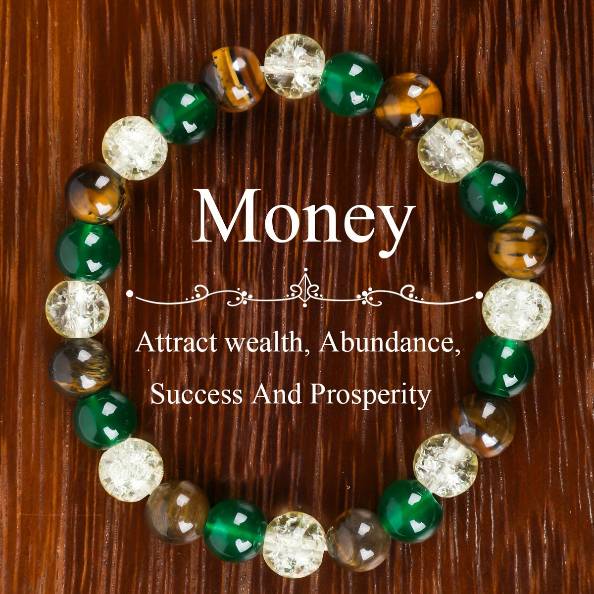 Prosperity & Abundance Wristband - Symbolizes Relax, Success Jewelry Gift, Perfect Gift For Family & Friends