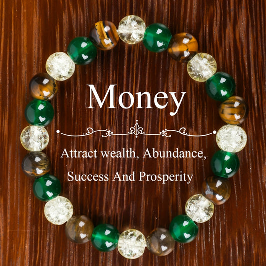 Prosperity & Abundance Wristband - Symbolizes Relax, Success Jewelry Gift, Perfect Gift For Family & Friends