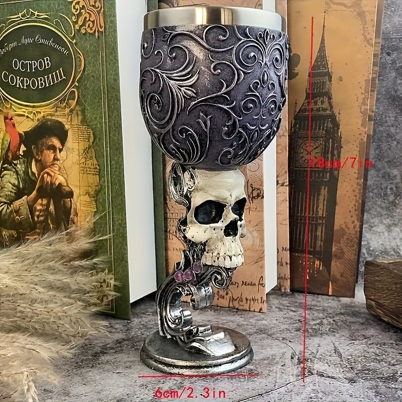 1 Pc Black Cat Goblet, Mythical Retro European Style Medieval Couple Red Wine Goblet