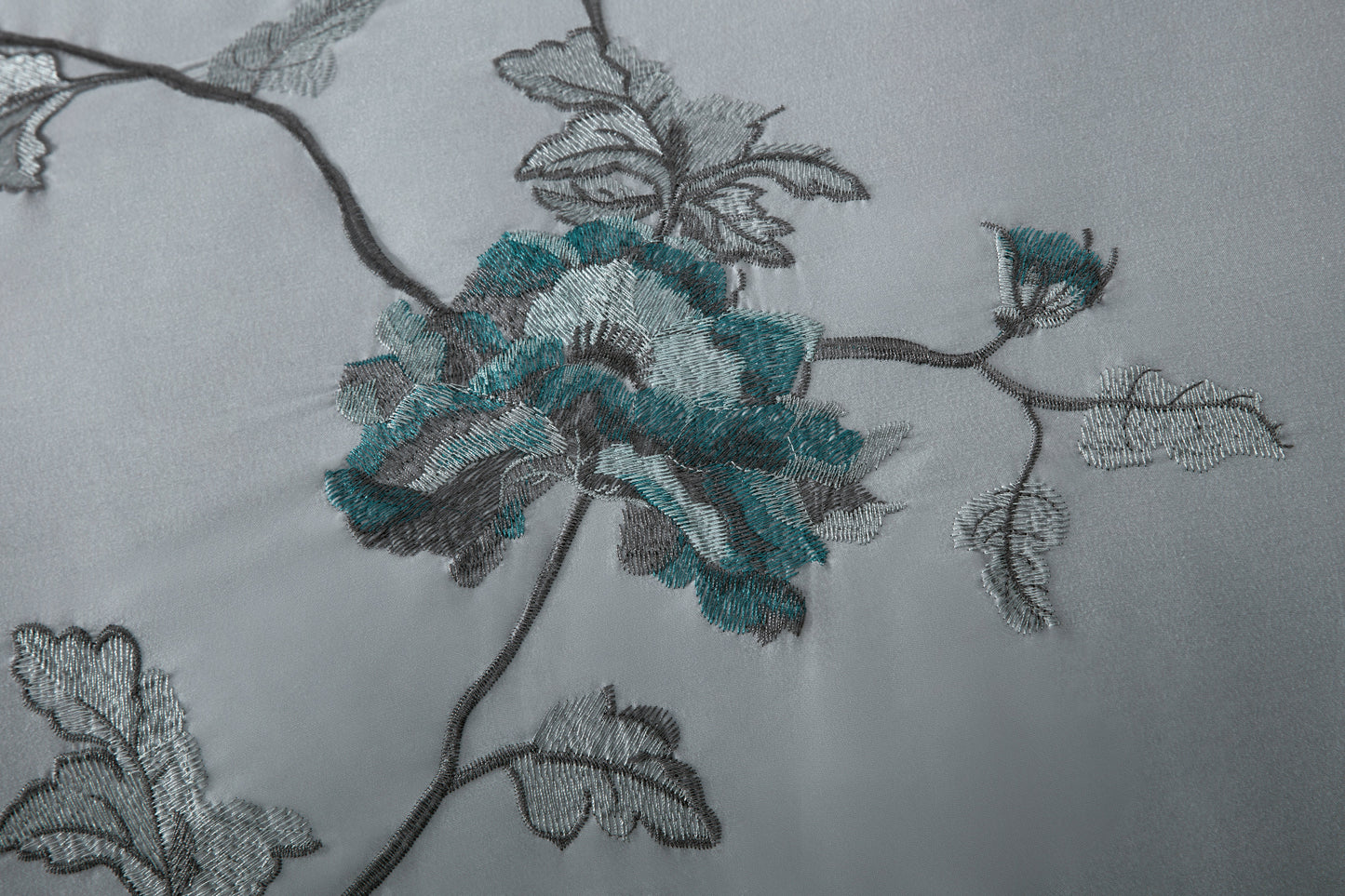 Vienna 7-Piece Embroidered Floral Comforter Set, California King/King/Queen/Full Sizes - Christmas Gift for Family and Friends