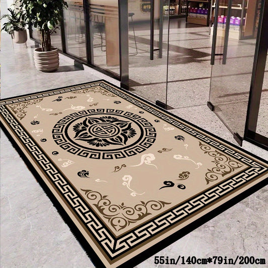 1pc Creative Pattern Carpet Area Rug Hotel Living Room Bedroom Soft Carpet Machine Washable Non-slip Backing Living Room Bedroom Study Dining Room Home Office Entry Door Indoor Decorative Carpet Floor Mat