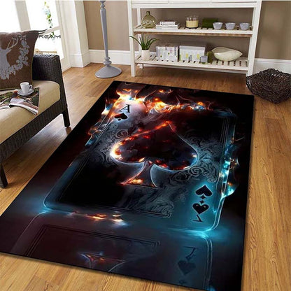 1.76LB/m2 Crystal Velvet 1.76LB/m2 3D Red Heart A Card Print Rug Area Rug For Bedroom Livingroom Room Game Room Rug Non-slip Mat Gifts