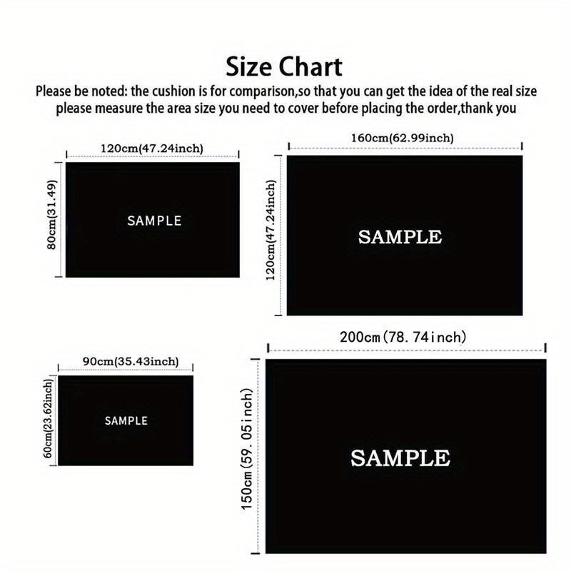 Viking Wolf Crystal Velvet Area Rug - 800G/M² Large Size