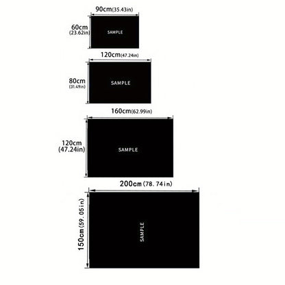 Viking Square Rug - Soft Crystal Velvet for Living Room