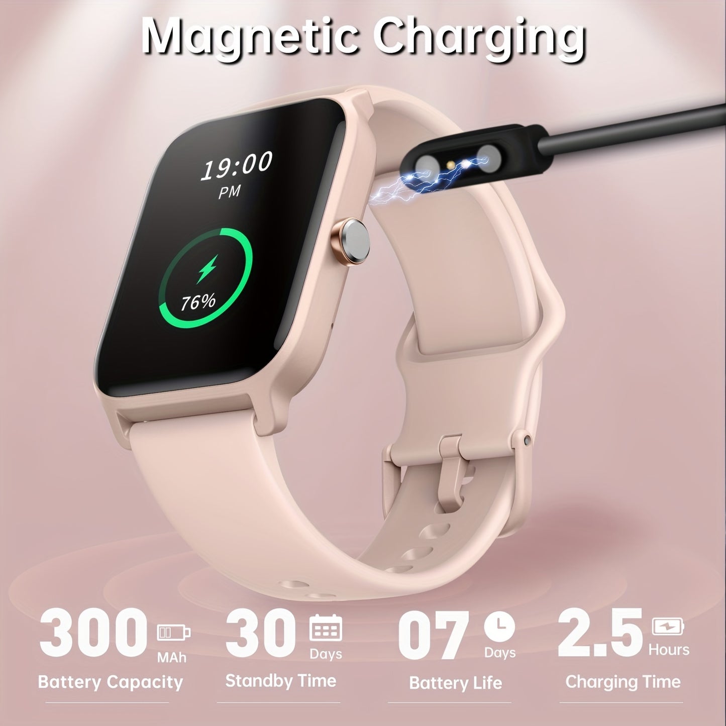 FUVEHA Smartwatch Gift for Men And Women, 1.8" HD Full Touch Screen, Make & Receive Calls, Message Notifications, 100+ Sports Modes, Lightweight & Breathable.Built-in Alexa, Compatible with Android And for iPhone.Perfect Gift
