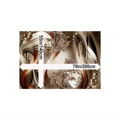 Noble Butterfly Printed Palace Royal Decorative Living Room Soft Carpet, Machine Washable Non-slip Carpet, Hotel Cafe Shop Carpet