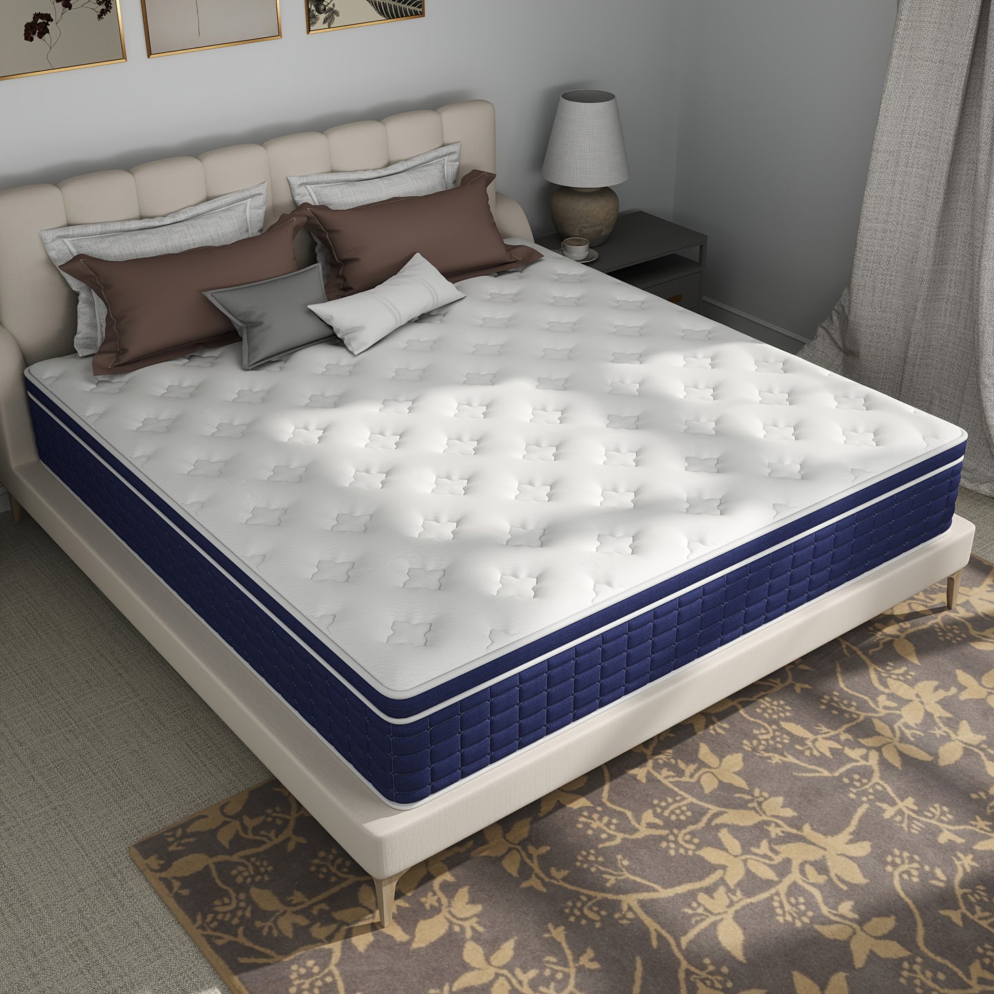 12"14" Hybrid Mattress Twin Full Queen King Hybrid Mattresses Pocket Spring In A Box Christmas Gift