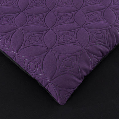 Bernard 7-Piece Patchwork Quilted Medallion Bed in a Bag Comforter Set with Sheets, California King/King/Queen/Full Size