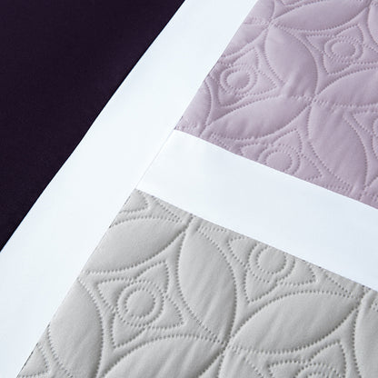 Bernard 7-Piece Patchwork Quilted Medallion Bed in a Bag Comforter Set with Sheets, California King/King/Queen/Full Size