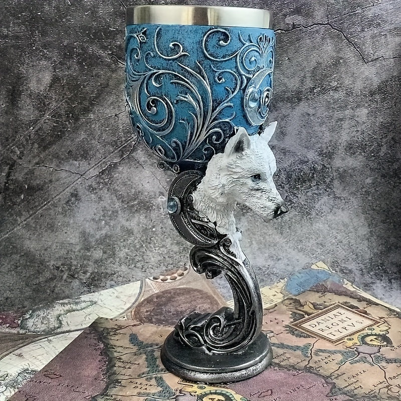 1 Pc Black Cat Goblet, Mythical Retro European Style Medieval Couple Red Wine Goblet