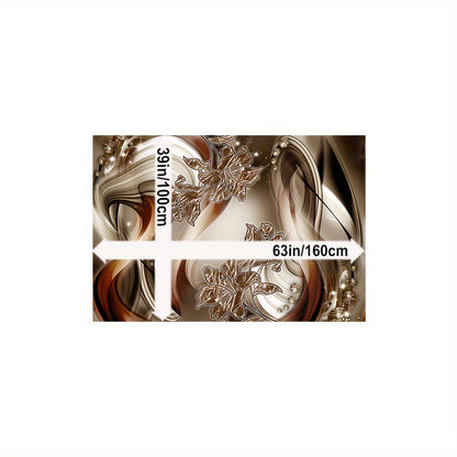 Noble Butterfly Printed Palace Royal Decorative Living Room Soft Carpet, Machine Washable Non-slip Carpet, Hotel Cafe Shop Carpet