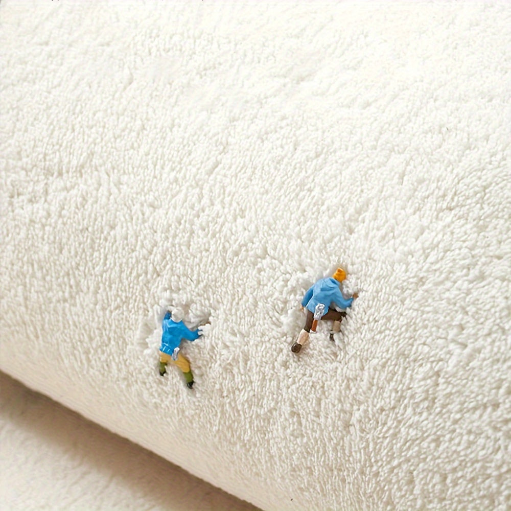 1pc, Dotted Plastic Bottom Cashmere Carpets, Fashionable Bedroom Thickened Rug, Non Slip Washable Balcony Floor Mat, Minimalist Line Home Decoration Carpet