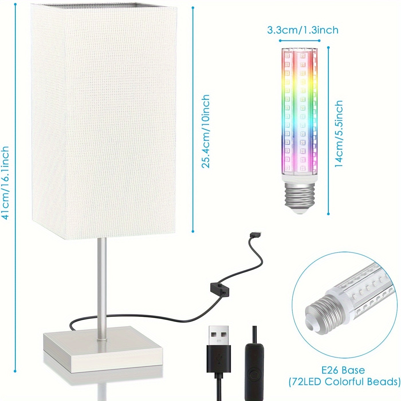 Smart Rainbow Bedside Table Lam