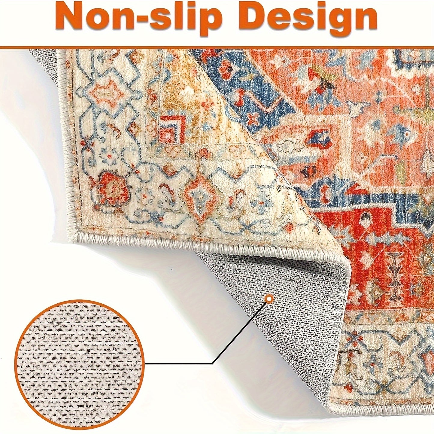 Noble Butterfly Printed Palace Royal Decorative Living Room Soft Carpet, Machine Washable Non-slip Carpet, Hotel Cafe Shop Carpet