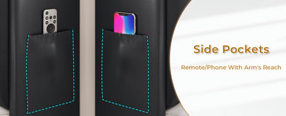 King Size Floating Bed Frame with LED Lights and Charging Station, Upholstered Leather Platform King Bed Frame with Hidden Storage Headboard, No Box Spring Needed, Black PU