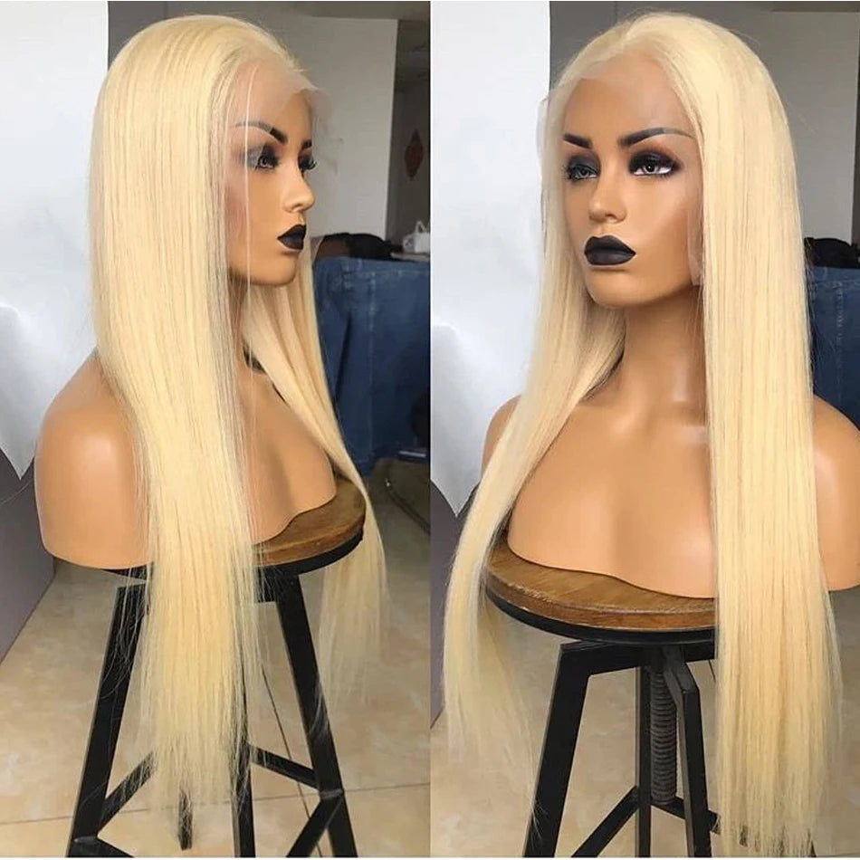 13x6 HD Transparent 613 Blonde Lace Frontal Human Hair Wigs 613 Bob Wig Brazilian Bone Straight 13x4 Lace Front Human Hair Wigs