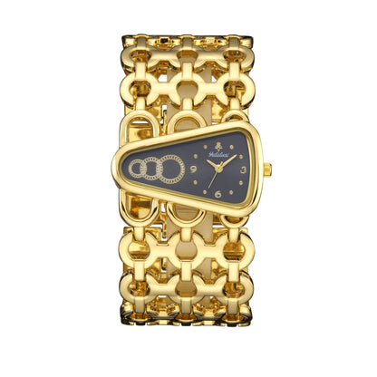 YaLaLuSi brand new popular watch gold skeleton gorgeous chic ion-plated gift box regulator