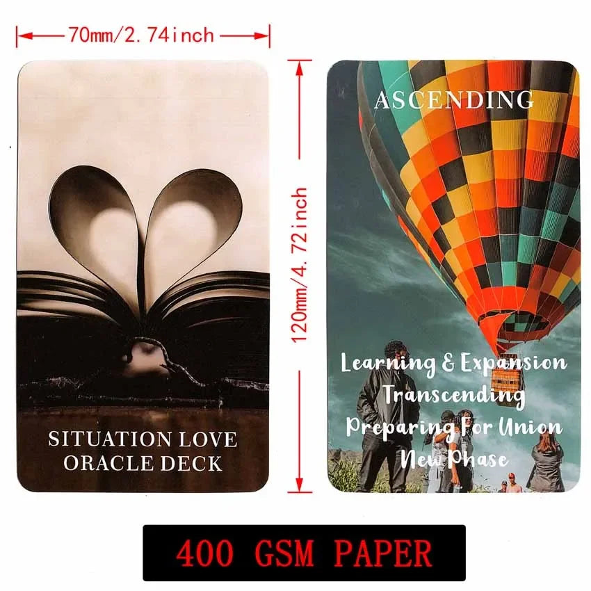 12x7 CM Situation Love Oracle Card Games Uncover What Is TrulyGoing On In A Person's Life