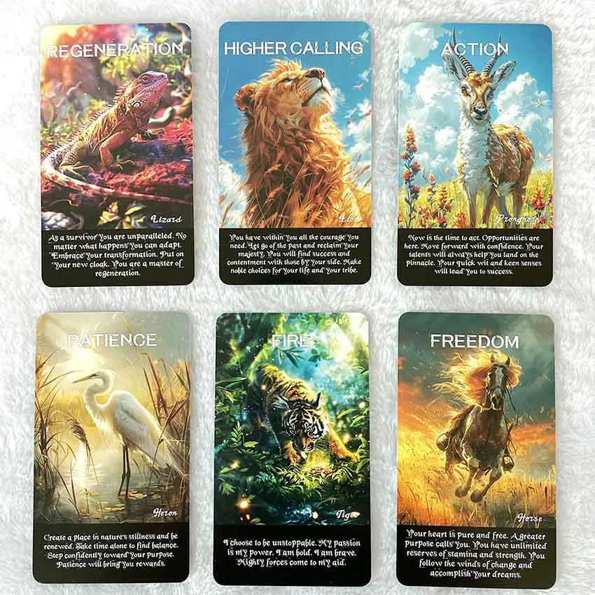 12X7cm Spirit Animals Oracle Cards