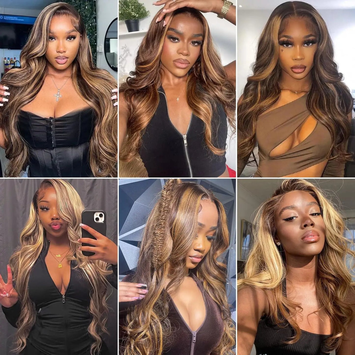 13x6 Highlight Lace Frontal Wig 30 Inch 13X4 Body Wave Ombre Colored Honey Lace Front Human Hair Wigs For Women Pre Plucked