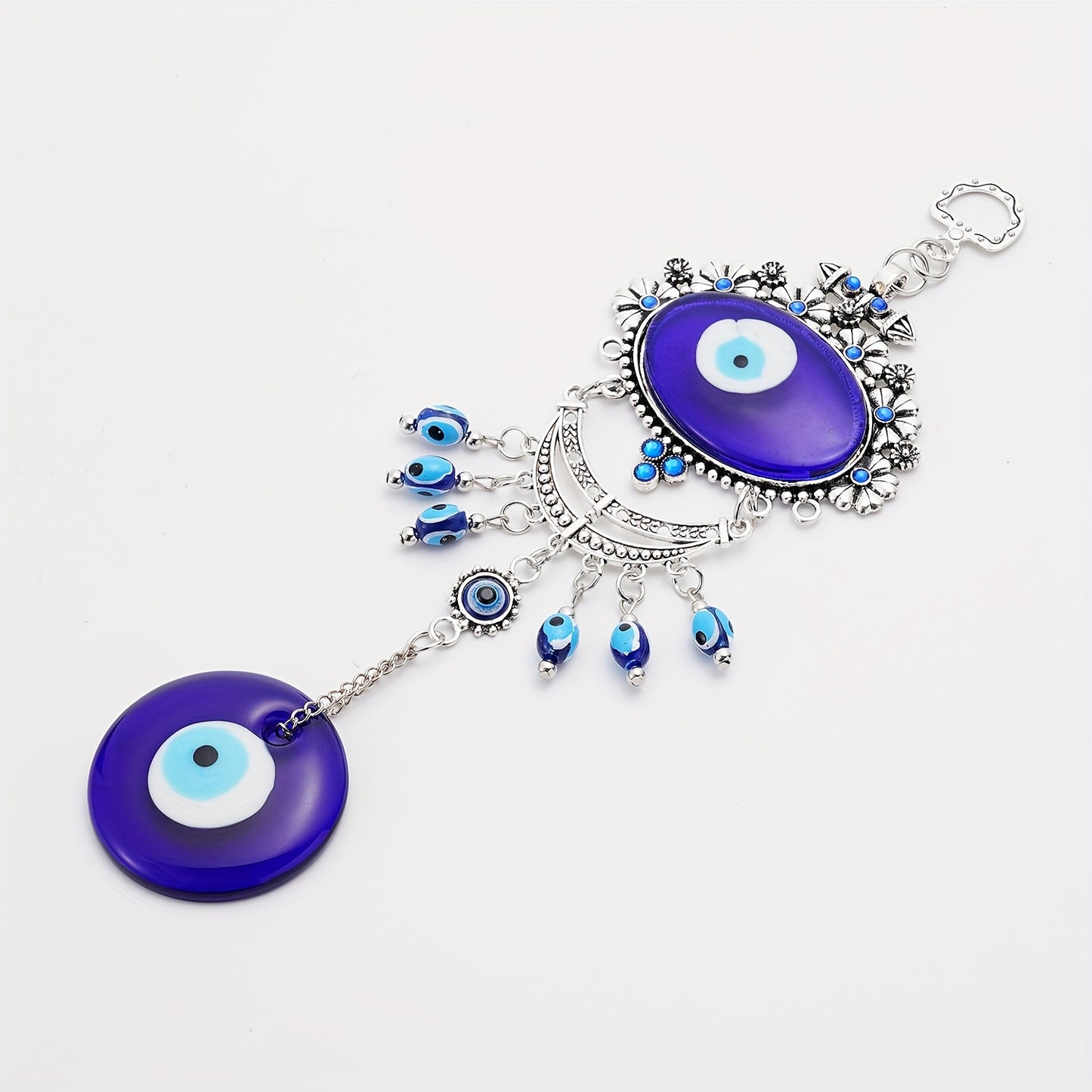 1pc Creative Evil Protection Blue Eyes Glass Lucky Charm Pendant Decoration Wall Pendant Birthday Amulet Home Decor