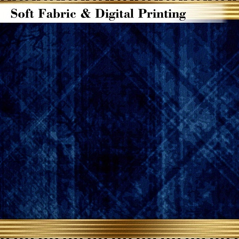 Lightweight Flat Woven Polyester Blend Area Rug – Versatile Rectangle Office, Bedroom, Living Room Rug with Machine Washable, Non-Slip Backing, Stain-Resistant Home Decor Carpet – Modern Bohemian Style Indoor Mat