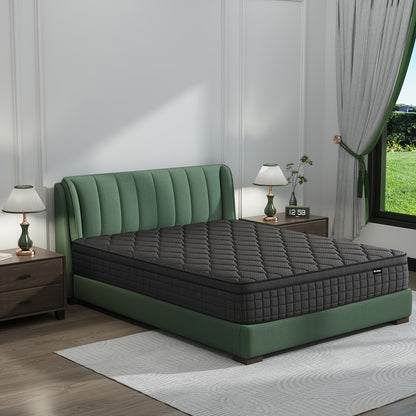 EVLWZL 10 Inches'12 InchesMattress-with Memory Spring Hybrid, Individual Pocket Spring Mattress-Twin, Full, Queen, King, Medium Firm, Cool Sleep, Mattress In A Box-for Family Rooms And Hotels In Boxed Medium Hard Halloween Ch