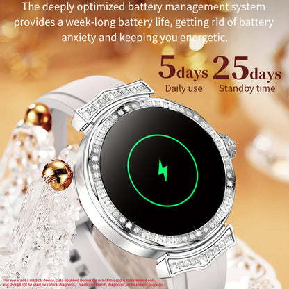 [1.32" AMOLED Smart Fitness Watch] 1.32" AMOLED Smart Watch For Women, Answer/Make Calls, Smart Fitness Watch For Women - Call Integration, Wireless Call Smart Watch For Android And IPhone, Fitness Tracker, Sleep Monitoring,