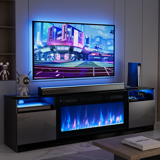 Fireplace TV Stand - 36" Electric LED for 70-80" TVs