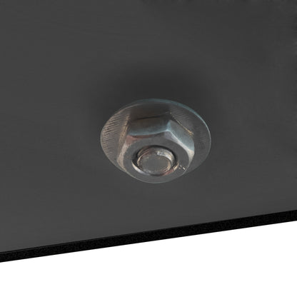 Rectangle Black Glass Coffee Table, Clear Coffee Table, Modern Side Center Tables for Living Room, Living Room Furniture