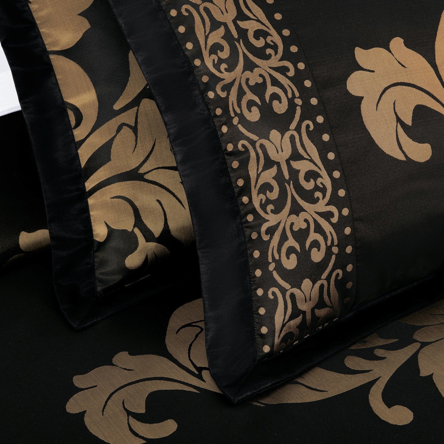 Valor 7-Piece Luxury Jacquard Floral Bed in a Bag Comforter Set