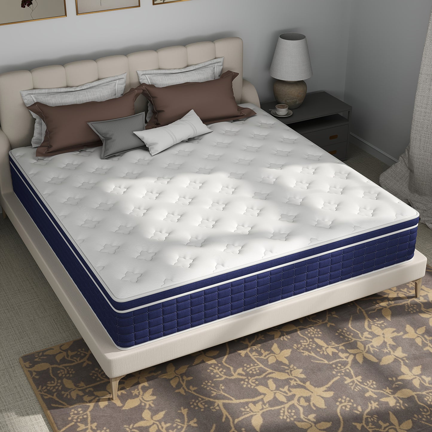 12"14" Hybrid Mattress Twin Full Queen King Hybrid Mattresses Pocket Spring In A Box Christmas Gift