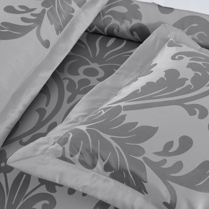 Valor 7-Piece Luxury Jacquard Floral Bed in a Bag Comforter Set