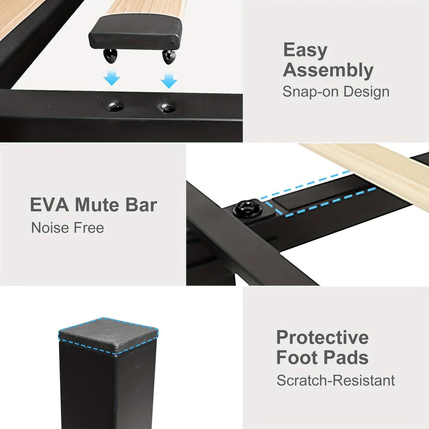 Queen Led Bed Frame With Galaxy Aurora Star Projector, Full Size Platform Bed With 2 Removable Storage Drawers, 52" Crystal Button Tufted Upholstered Headboard King Bed With Charging Station, Noise Free, No Box Spring Needed,