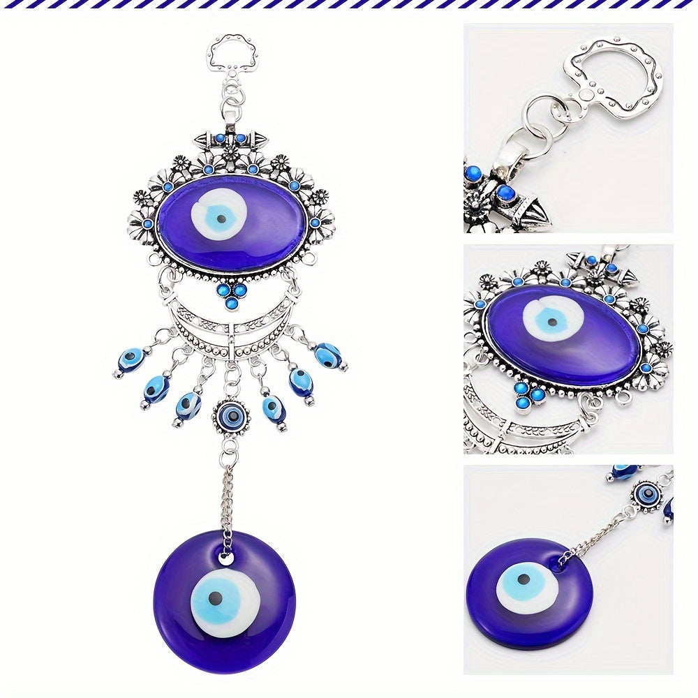 1pc Creative Evil Protection Blue Eyes Glass Lucky Charm Pendant Decoration Wall Pendant Birthday Amulet Home Decor