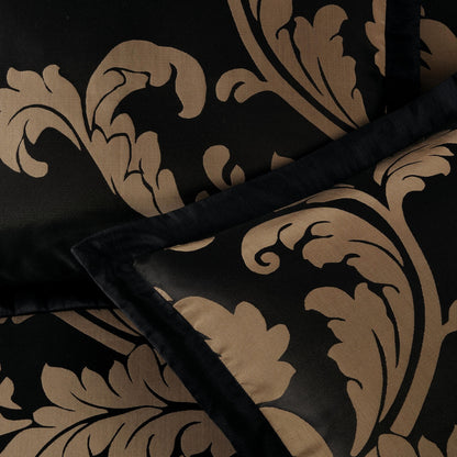 Valor 7-Piece Luxury Jacquard Floral Bed in a Bag Comforter Set