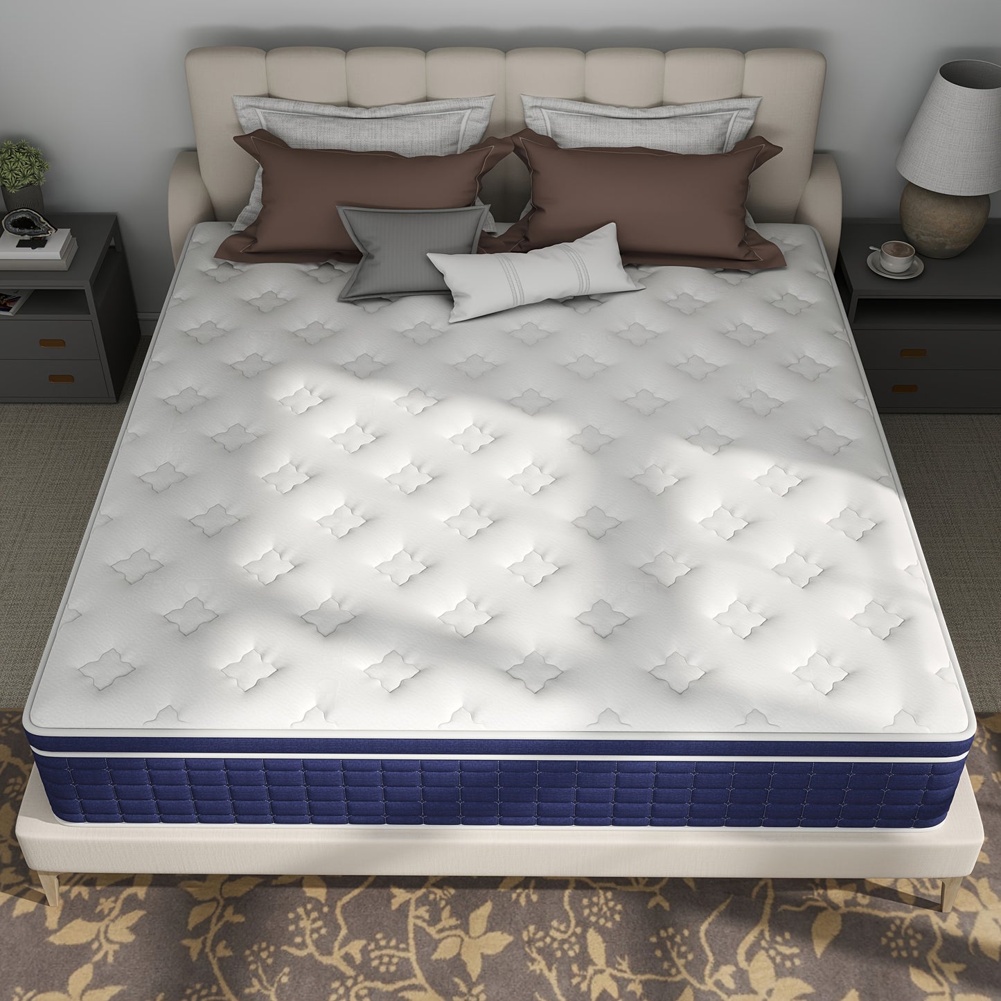 12"14" Hybrid Mattress Twin Full Queen King Hybrid Mattresses Pocket Spring In A Box Christmas Gift