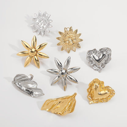 Exquisite Flower Sun Leaf Temperament Women's Ring