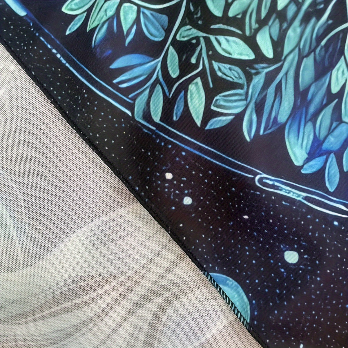 1pc Blue Tree Of Life Moon Starry Sky Tarot Cards Tablecloth Altar Cloth Green Life Tree Tarot Tablecloth For Spread Tarot Reading Cloth Witchcraft Oracle Cards Pads Game Mat Wall Decoration