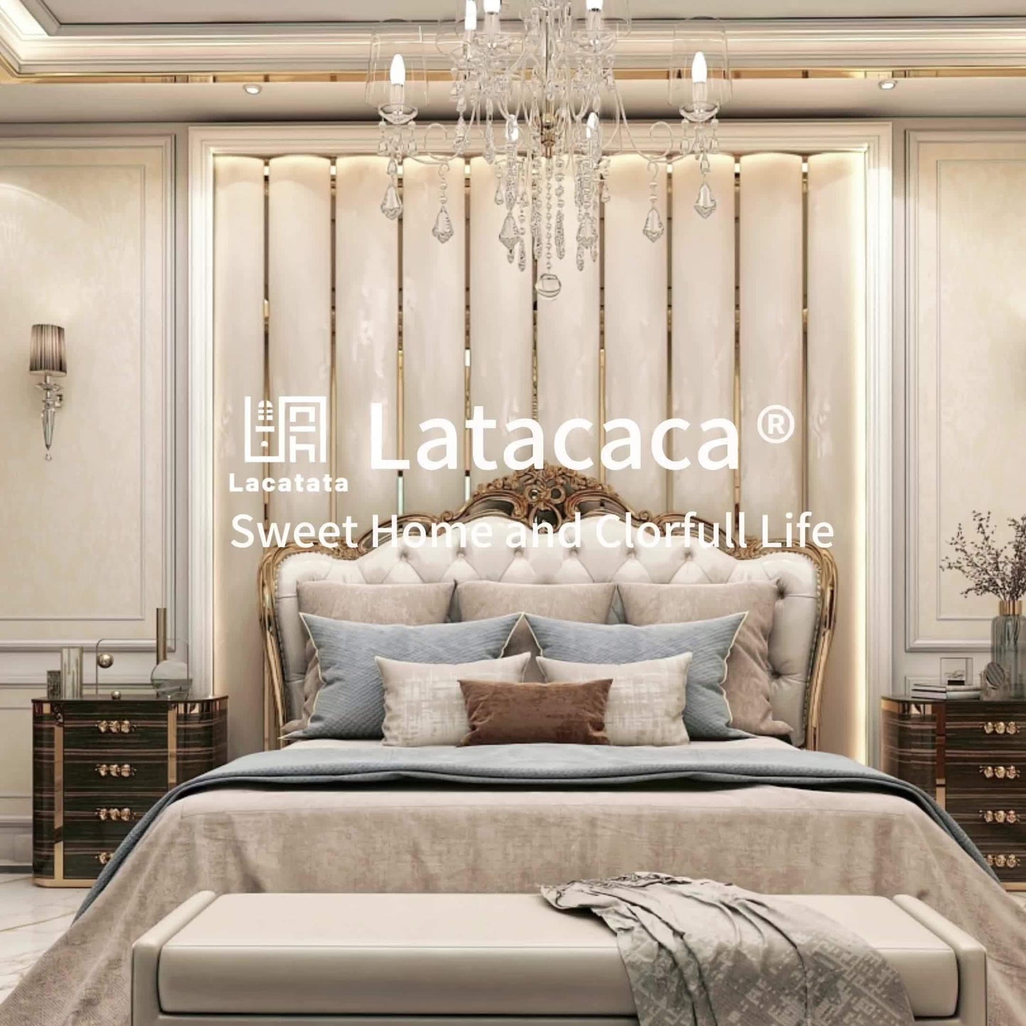 Latacaca 3pcs Modern Geometric Botanical Duvet Cover Set, 1 Quilt Cover + 2 Pillowcases, All Seasons Bedroom Setting, Perfect for Home and Dorm Decor, Soft and Machine Washable